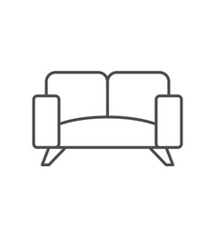 Modern Sofa Line Outline Icon