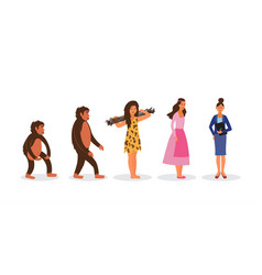 Female Evolution From Ape To Business Woman