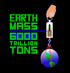 Earth Mass 6000 Trillion Tons