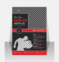 Gym Fitness Poster Flyer Design Template