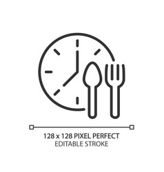 Lunchtime Pixel Perfect Linear Icon