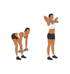 Woman Doing Deadlift Upright Row Exercise