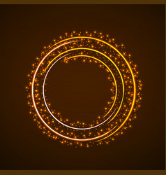 Abstract Ring Background With Luminous Particles