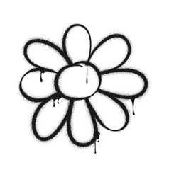 Flower Graffiti Drawing Symbol