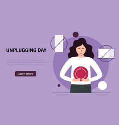 National Day Of Unplugging A Woman Relaxes