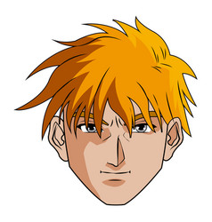 Anime Style Male Character Head