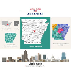 Arkansass Counties Map And Congressional