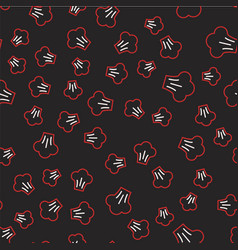 Line Chef Hat Icon Isolated Seamless Pattern