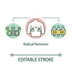 Radical Feminism Concept Icon Gender Equality