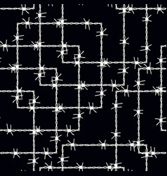 Seamless Pattern With Barbed Wire Modern