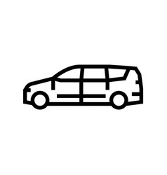 Van Minivan Car Line Icon