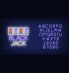 Black Jack Neon Sign