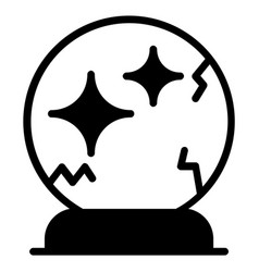 Halloween Scary Mirror Black Filled Outline Icon