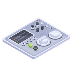 Isometric Spaceship Dashboard Aircraft Control 3d