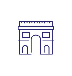 Triumphal Arc Line Icon