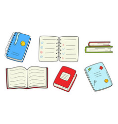 A Set Of Books School Exercise Notebooks