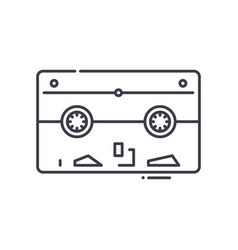 Tape Backup Icon Linear Isolated