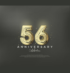 56th Anniversary Number To Celebrate A Birthday