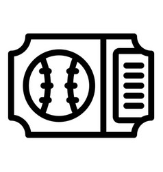 Baseball Ticket Icon Representing Entry