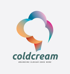 Sweet Caramel And Vanilla Icecream Logo