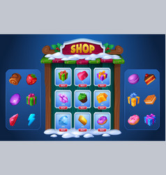 Winter Christmas Game Shop Ui Wood Sign Frame