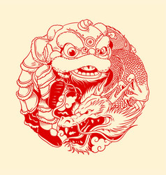 Dragon And Lion Dance Chinese