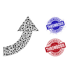 Rotate Up Mosaic Of Fractions With Thrombosis