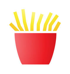 French Fries In A Red Box Icon