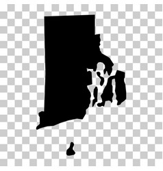 Rhode Island Map Shape United States Of America