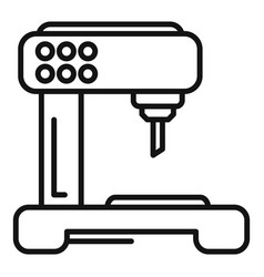 Steel Cnc Machine Icon Outline Complex