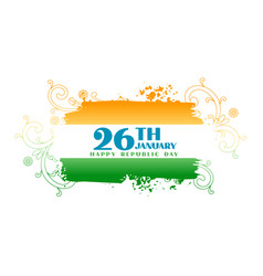 26th January Republic Day Floral Background