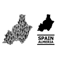 Demographics Collage Map Almeria