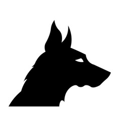 Dog Black Icon On White Background