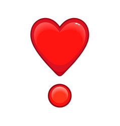 Red Heart Point Large Size Icon For Emoji Smile