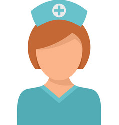 Chicken Pox Nurse Icon Flat Isolated