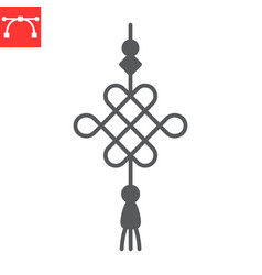 Chinese Knot Glyph Icon