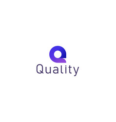 Law Q Creative Purple Colour Technological Logo