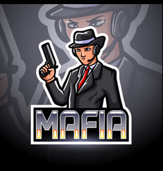 Mafia Esport Logo Mascot Design