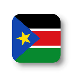 Rounded Square Flag Of South Sudan