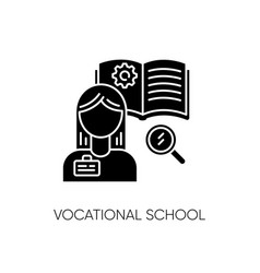 Vocational School Black Glyph Icon