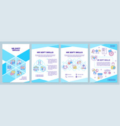 Hr Soft Skills Blue Brochure Template