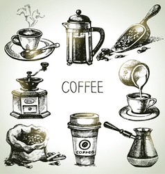Candle hand drawn set Royalty Free Vector Image