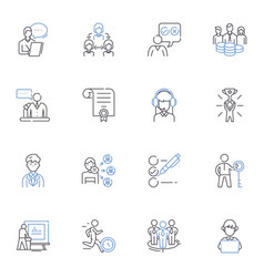 Performance Conduct Line Icons Collection