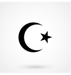 Star And Crescent - Symbol Of Islam Flat Icon