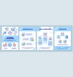 Hr Skills Blue Brochure Template