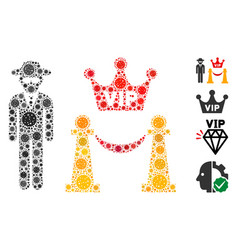 Vip Access Mosaic Covid19 Virus Icons