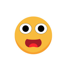 Scared Emoticon Cartoon Emoji Flat