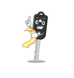 A Funny Cartoon Character Car Key With Menu