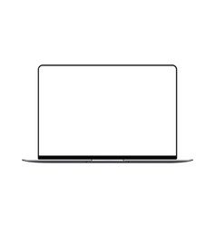 Laptop Mock Up With Blank Frameless Screen