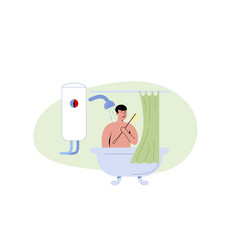 Man Bathing Scene Flat